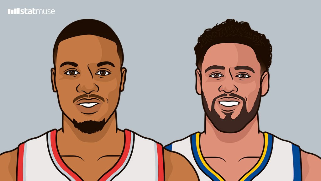 利拉德全场命中10记三分，季后赛历史仅次于克莱