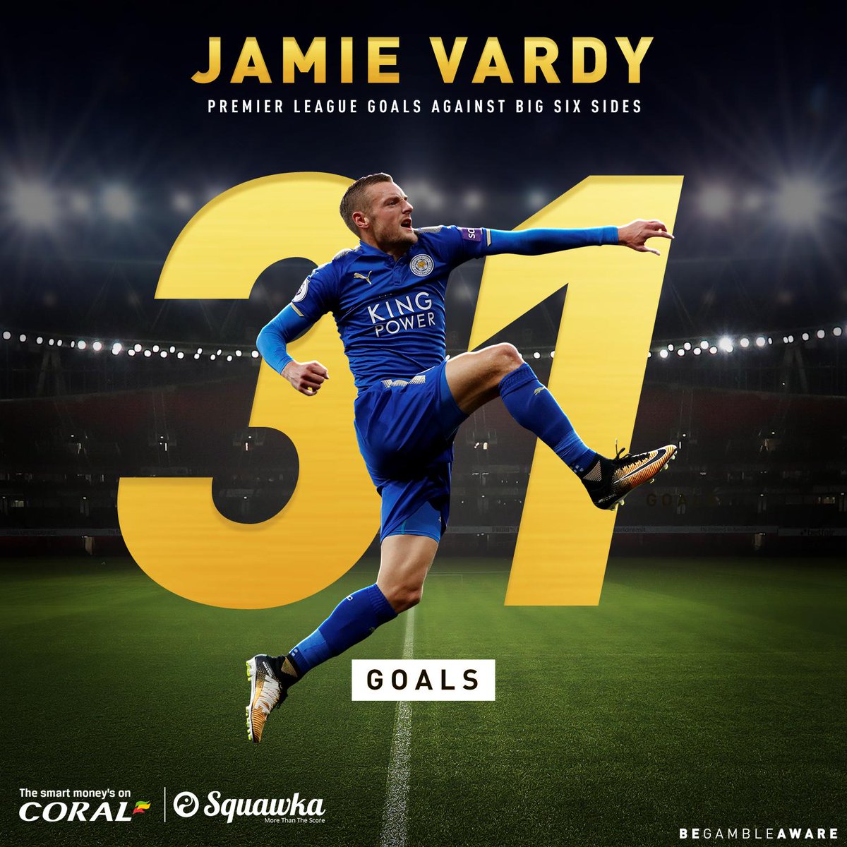 豪门杀手！瓦尔迪对Top6球队<a href=https://www.310bf.com/tags-%E8%8B%B1%E8%B6%85-0.html target=_blank class=infotextkey>英超</a>进球累计已过30