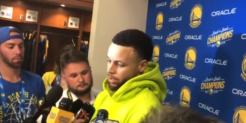 库里谈手指脱臼：还有一些疼痛感，但我会没事的