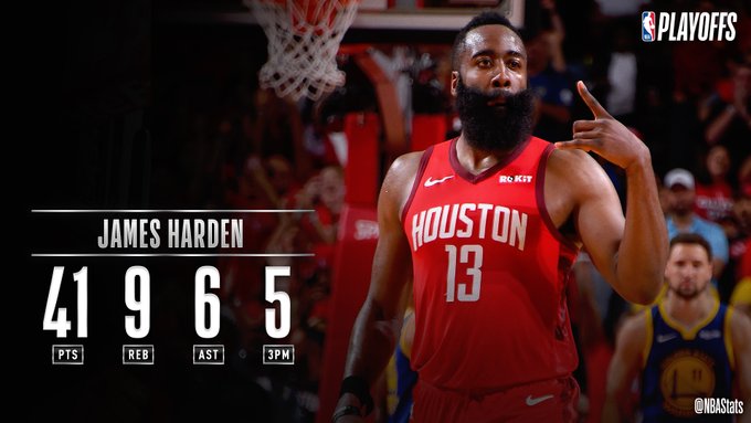 NBA官方评选今日最佳数据：哈登41+9+6当选