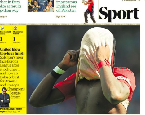 惨！<a href=https://www.310bf.com/tags-%E6%9B%BC%E8%81%94-0.html target=_blank class=infotextkey>曼联</a>无缘下赛季欧冠登上英媒体育版头条