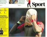 惨！曼联无缘下赛季欧冠登上英媒体育版头条