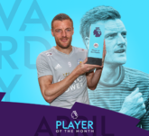 官方：莱斯特城前锋瓦尔迪当选英超四月最佳球员