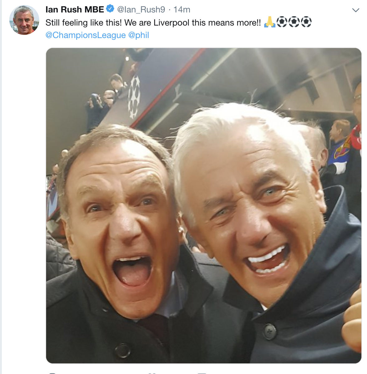 半夜3点仍心潮澎湃，伊恩-拉什：我现在的心情就如图