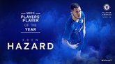 阿扎尔获切尔西年度3项大奖：最佳球员x2，最佳进球