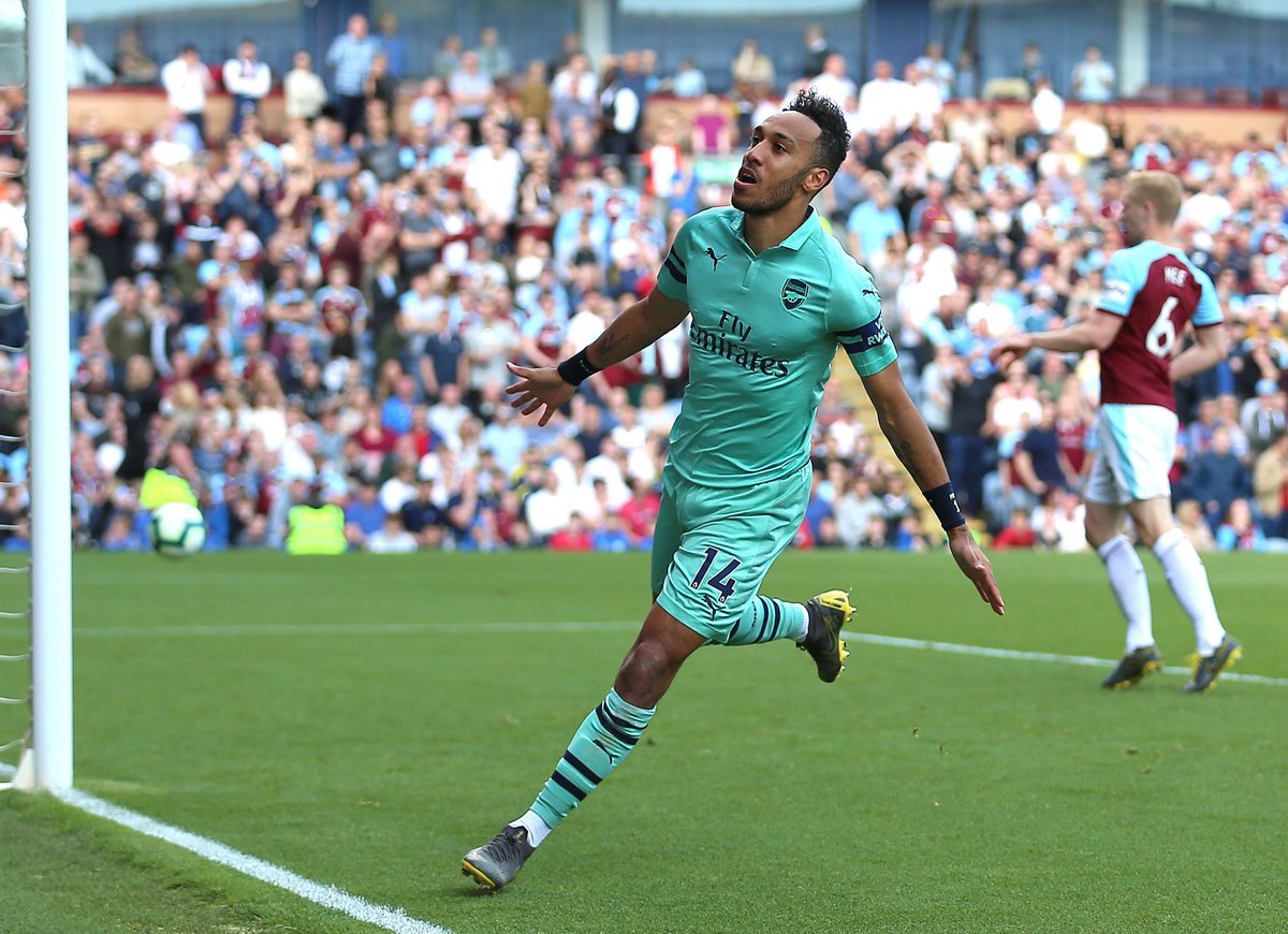 GIF：奥巴梅扬梅开二度，伯恩利很快扳回一城