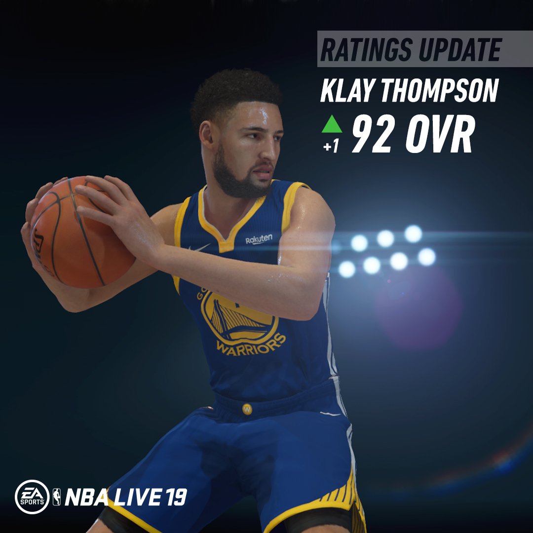 NBA Live民间更新部分球员能力值:汤普森92
