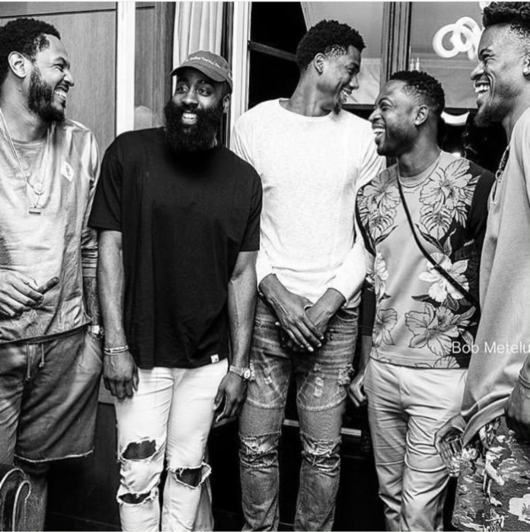 怀特塞德与哈登、巴特勒、韦德和安东尼齐聚巴黎