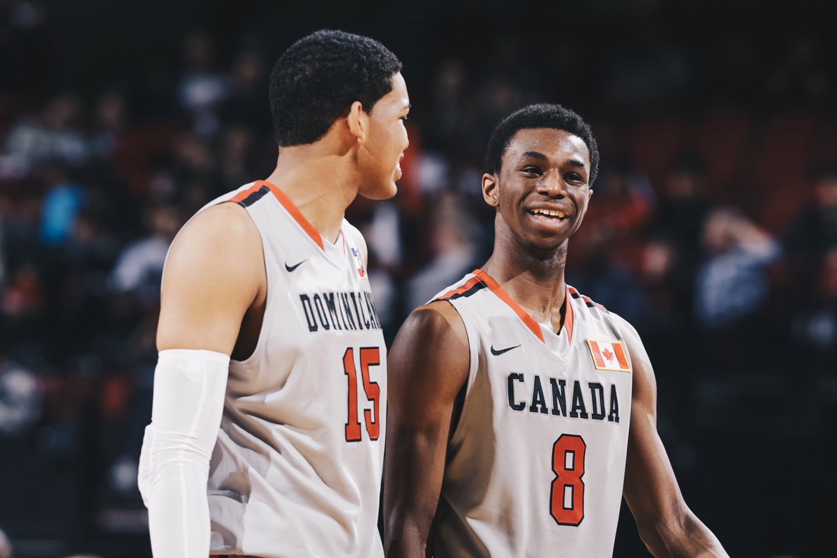 有戏？加拿大男篮官方转发威金斯与唐斯邀请赛上的合照