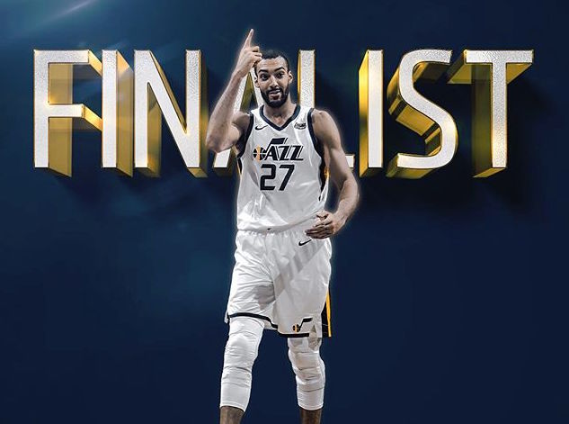 爵士官方祝贺戈贝尔入选最佳防守球员最终候选名单