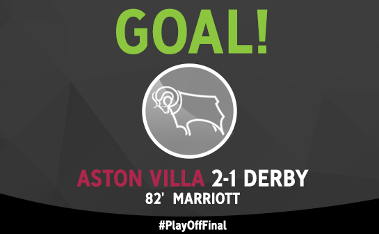 悬念重启！马里奥特替补登场为德比郡扳回一球