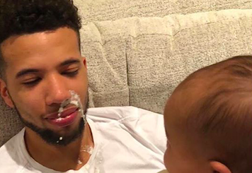 好爸爸！迈卡威更新社媒晒育儿照：十个月快乐