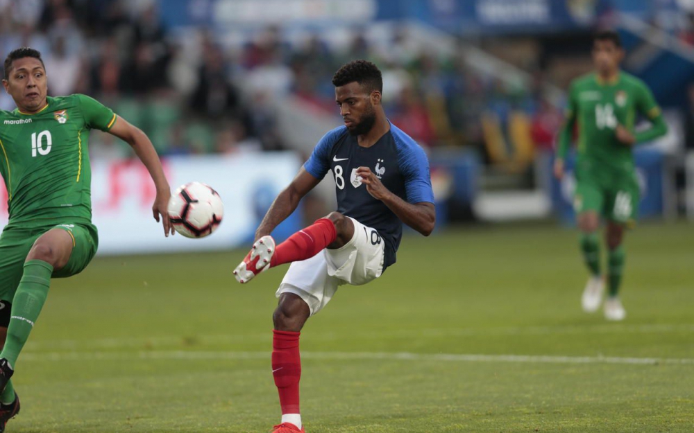 德尚:勒马尔近几周在马竞踢得好,他在国家队总能进步