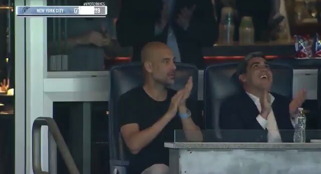 间接的留队证据？瓜帅现场观战MLS纽约城的比赛