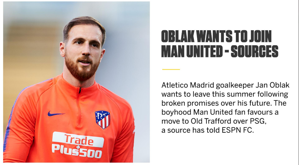 ESPN：奥布拉克是儿魔梦，若离开<a href=https://www.310bf.com/tags-%E9%A9%AC%E7%AB%9E-0.html target=_blank class=infotextkey>马竞</a>优先考虑去<a href=https://www.310bf.com/tags-%E6%9B%BC%E8%81%94-0.html target=_blank class=infotextkey>曼联</a>