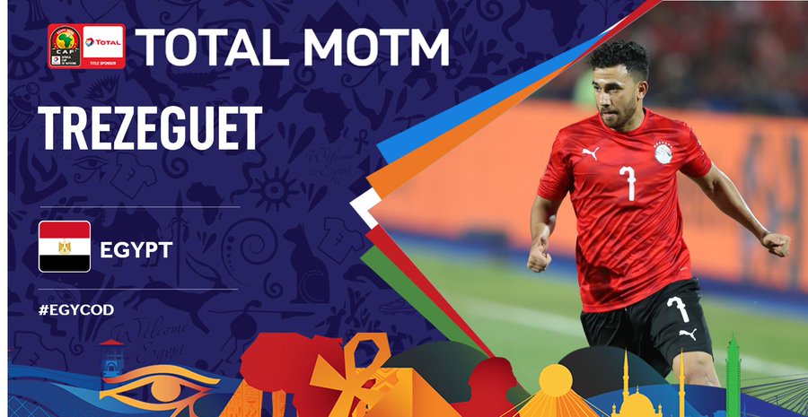 官方：特雷泽盖助攻萨拉赫破门当选非洲杯今日最佳进球