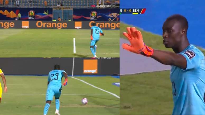 GIF：南度几何？塞内加尔门将传球踢疵险酿乌龙