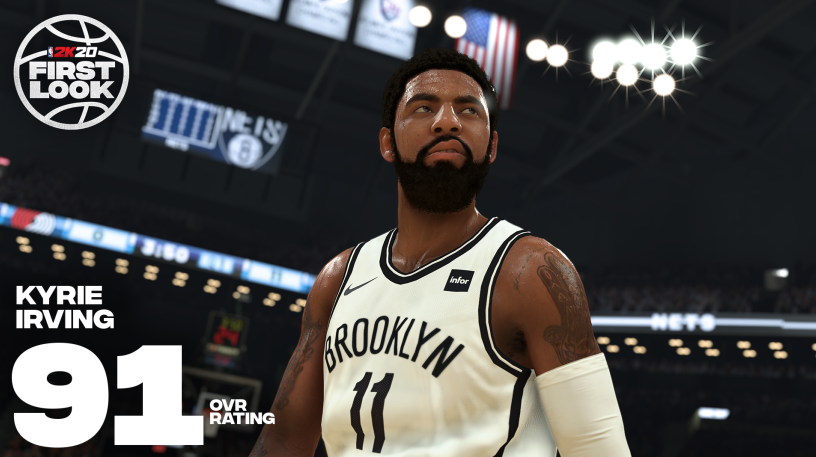 NBA 2K20能力值11-20名公布：欧文91威少90