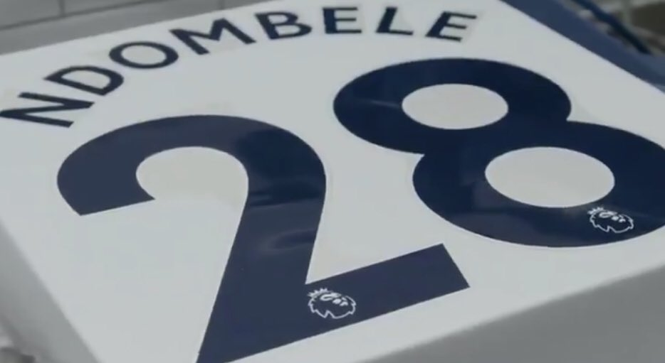 官方：恩东贝莱新赛季将身披热刺28号球衣