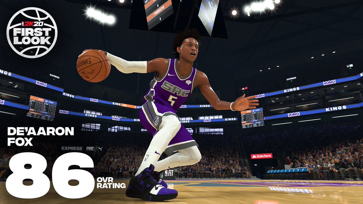 达龙-福克斯NBA2K20能力值公布：86