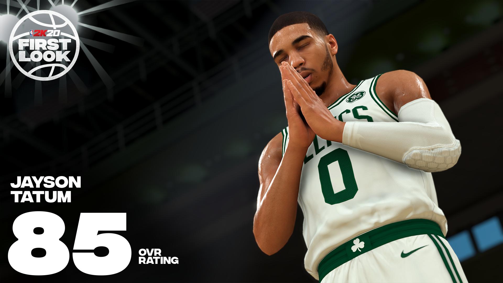 杰森-塔特姆NBA2K20能力值公布：85