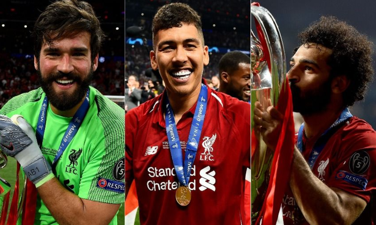 官方：阿利松、菲尔米诺与萨拉赫将于周一归队报道