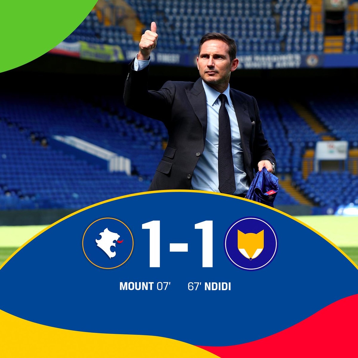 冥冥注定？兰帕德做球员时在斯坦福桥的首秀也是1-1