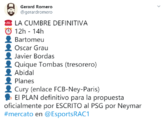 RAC1:巴萨高层举行会议,讨论内马尔最终转会方案