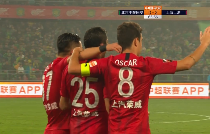 GIF:颜骏凌策划
攻势艾哈单刀破门,国安0-2上港