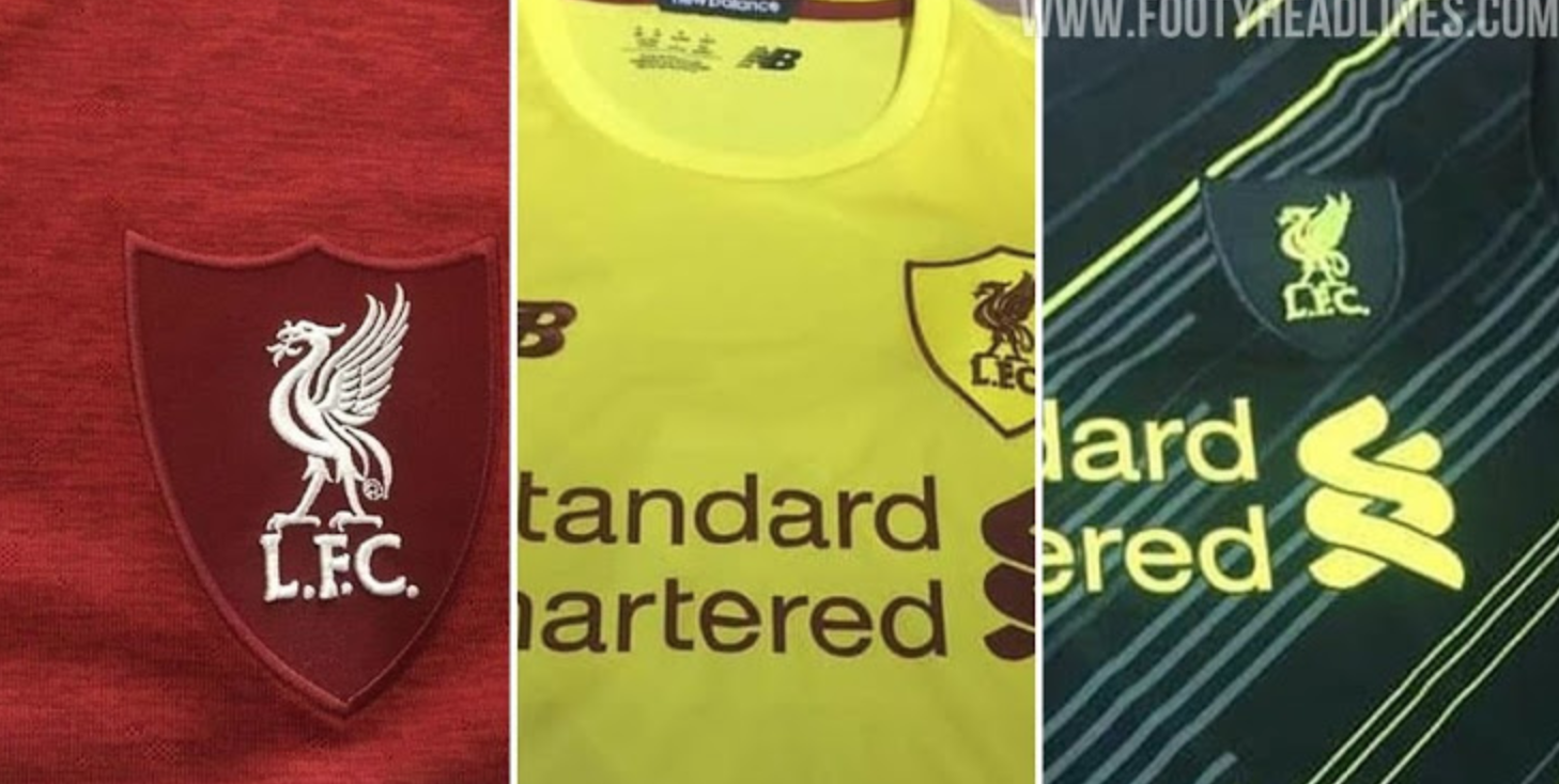 新百伦为利物浦设计的新赛季球衣：客场为黄色