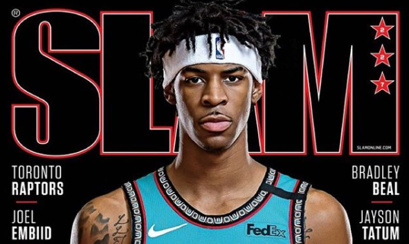 灰熊官方INS更新祝贺莫兰特登上《SLAM》杂志封面
