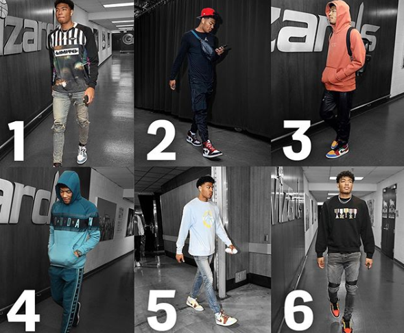 九选三！奇才更新Ins展示八村垒穿搭