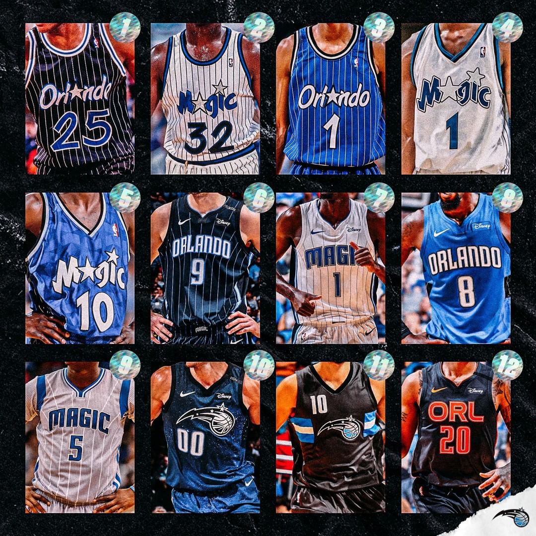 十二选三！魔术官方Ins晒12款球衣照，与网友互动