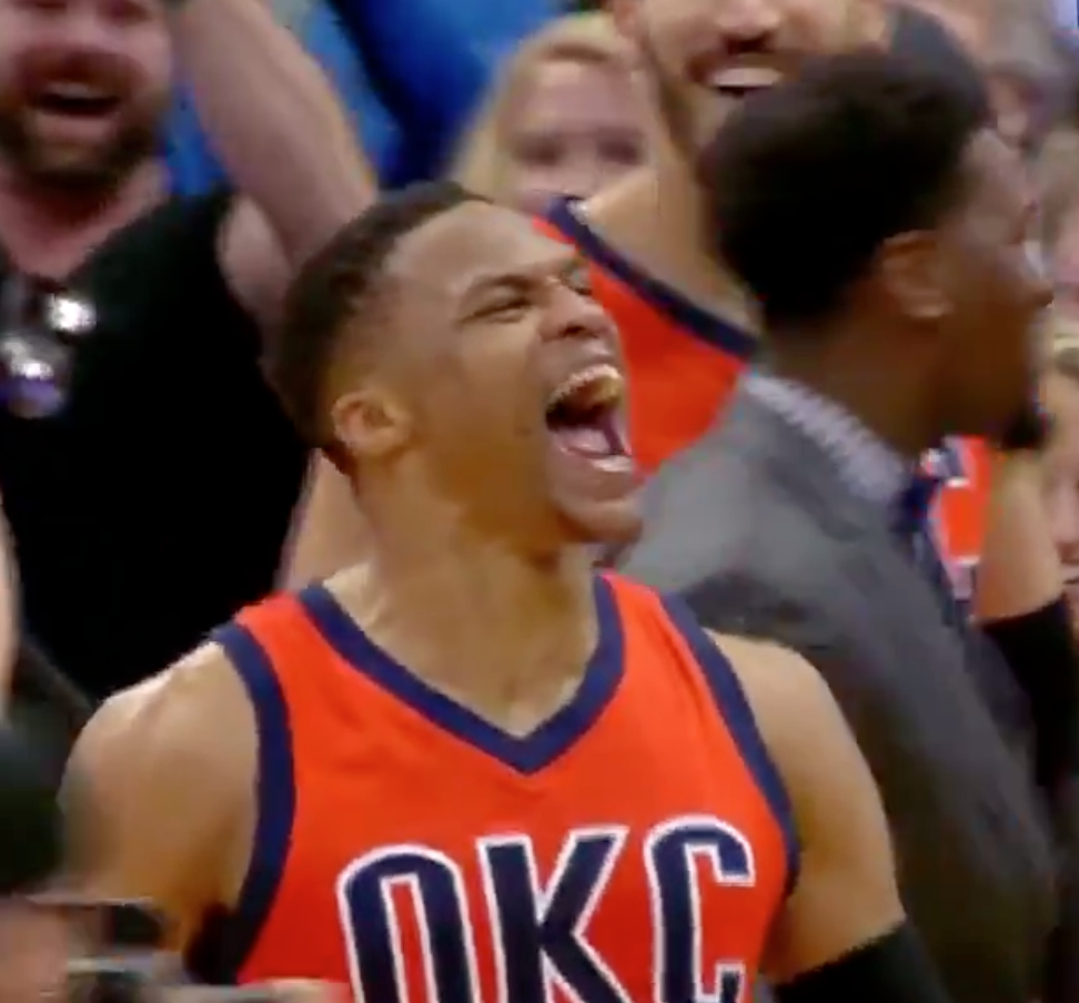 历史上的今天：威少50分16篮板10助攻客场压哨绝杀掘金