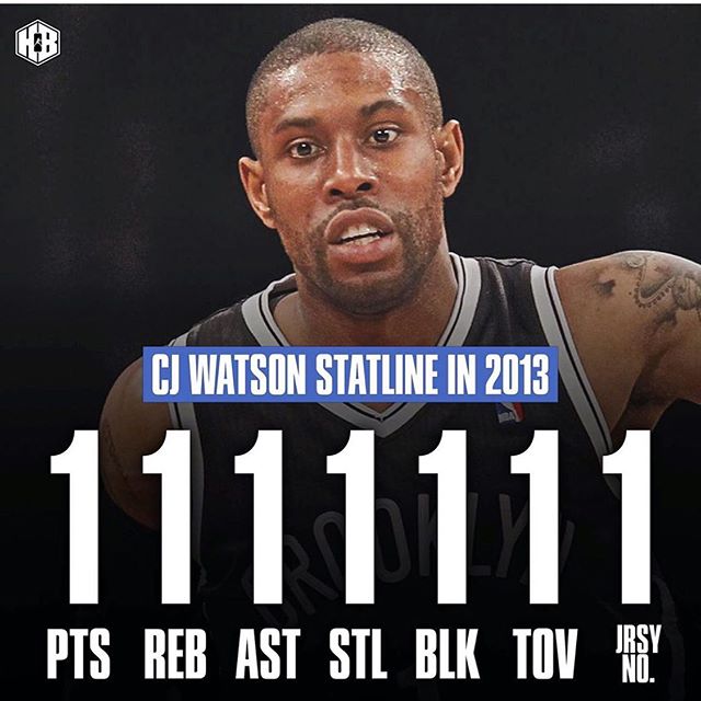 CJ-沃特森曾得到1分1板1助攻1抢断1封盖1失误奇葩数据