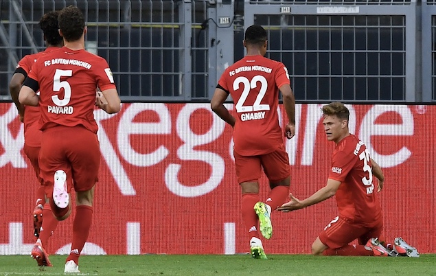 基米希神仙球哈兰德伤退，拜仁客场1-0赛季双杀多特