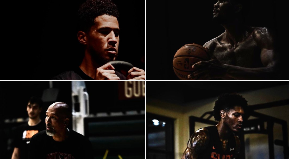 太阳官推晒众球员力量训练照：抱歉，我们正忙于训练