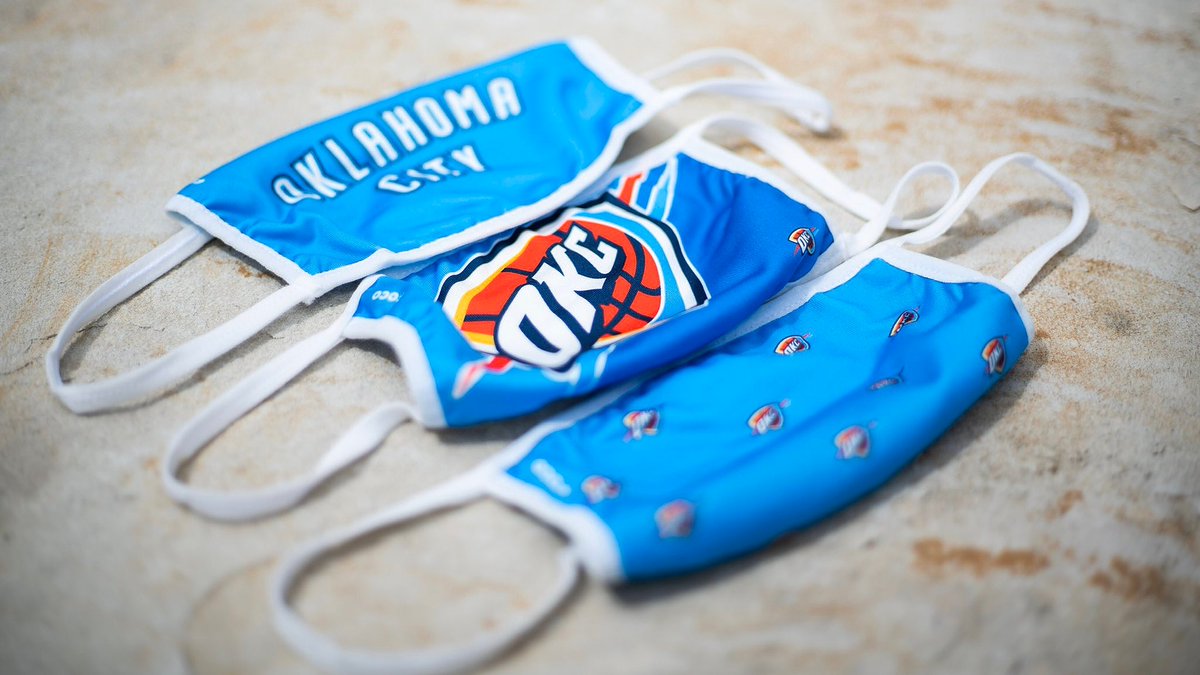 雷霆官推售卖球队主题口罩并将把收益捐赠给俄城食物银行