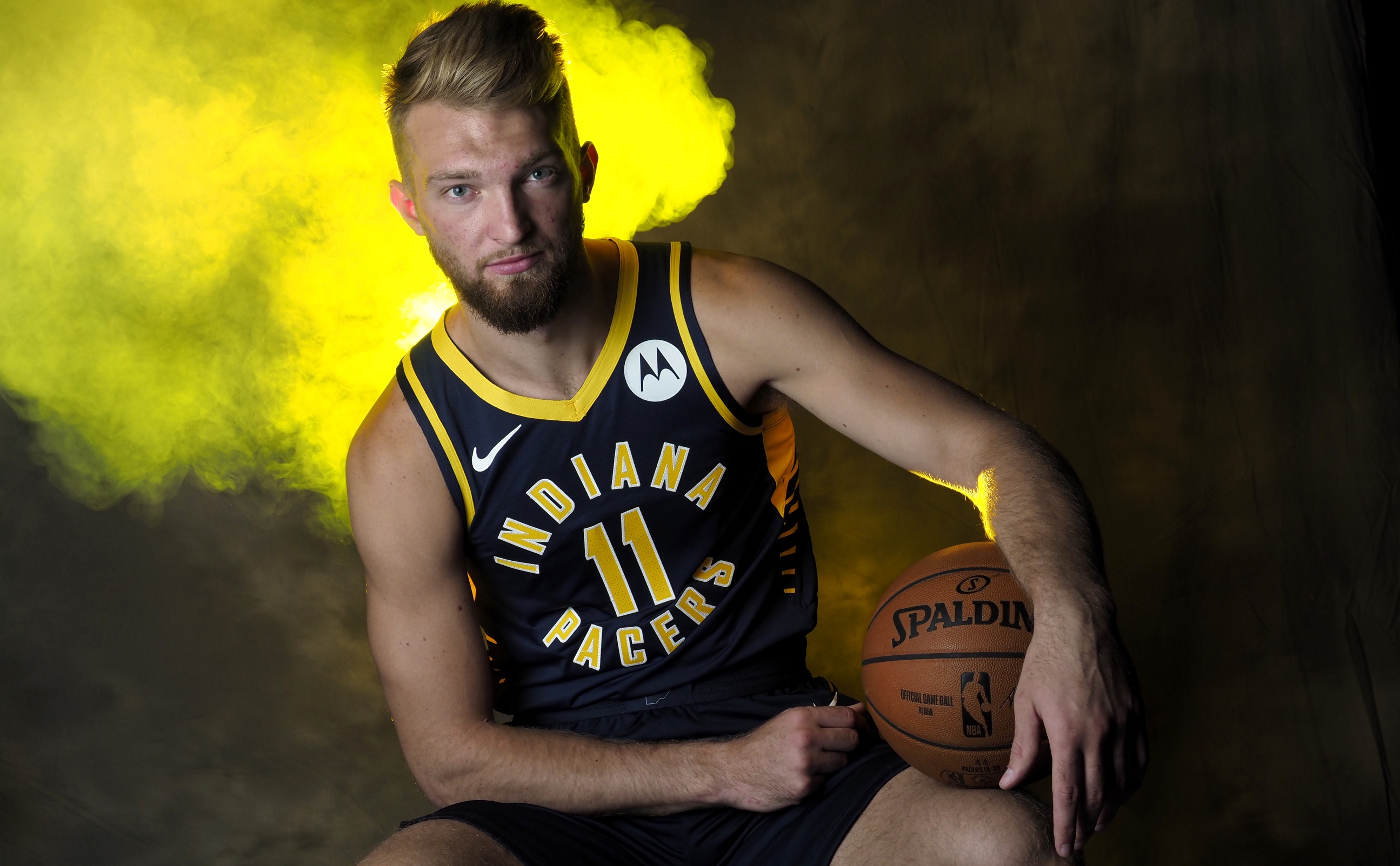 步行者晒小萨博尼斯训练视频：他为复赛做好了准备