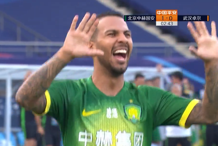 GIF：梦幻开局！比埃拉开场2分钟破门，国安1-0卓尔