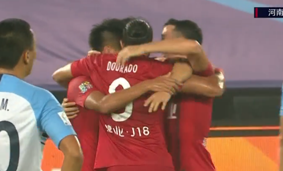 GIF：杜长杰助攻冯博轩包抄破门！建业1-0富力