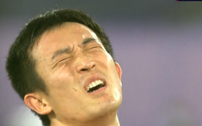 GIF：姜至鹏胸部乌龙！建业半场结束前1-1扳平深圳