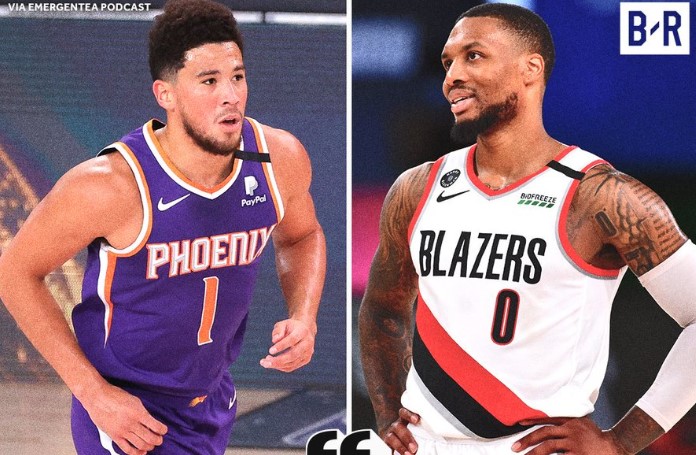 利拉德:布克也可以拿复赛MVP,但我想要季后赛席位
