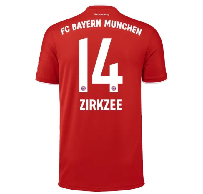拜仁官方公布新赛季球衣号：努贝尔35，齐尔克泽改穿14