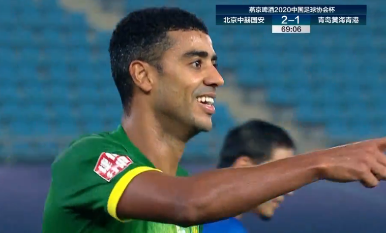 GIF：金泰延助攻阿兰头球完成梅开二度！国安2-1反超黄海