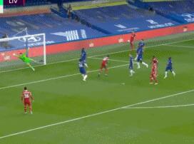 GIF：打破僵局！马内头球破门，利物浦1-0切尔西