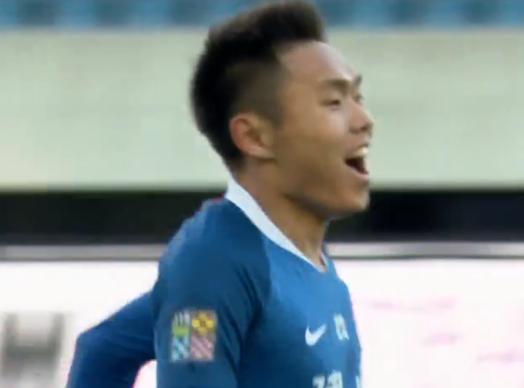 GIF：王上源爆射世界波破门，建业1-0卓尔