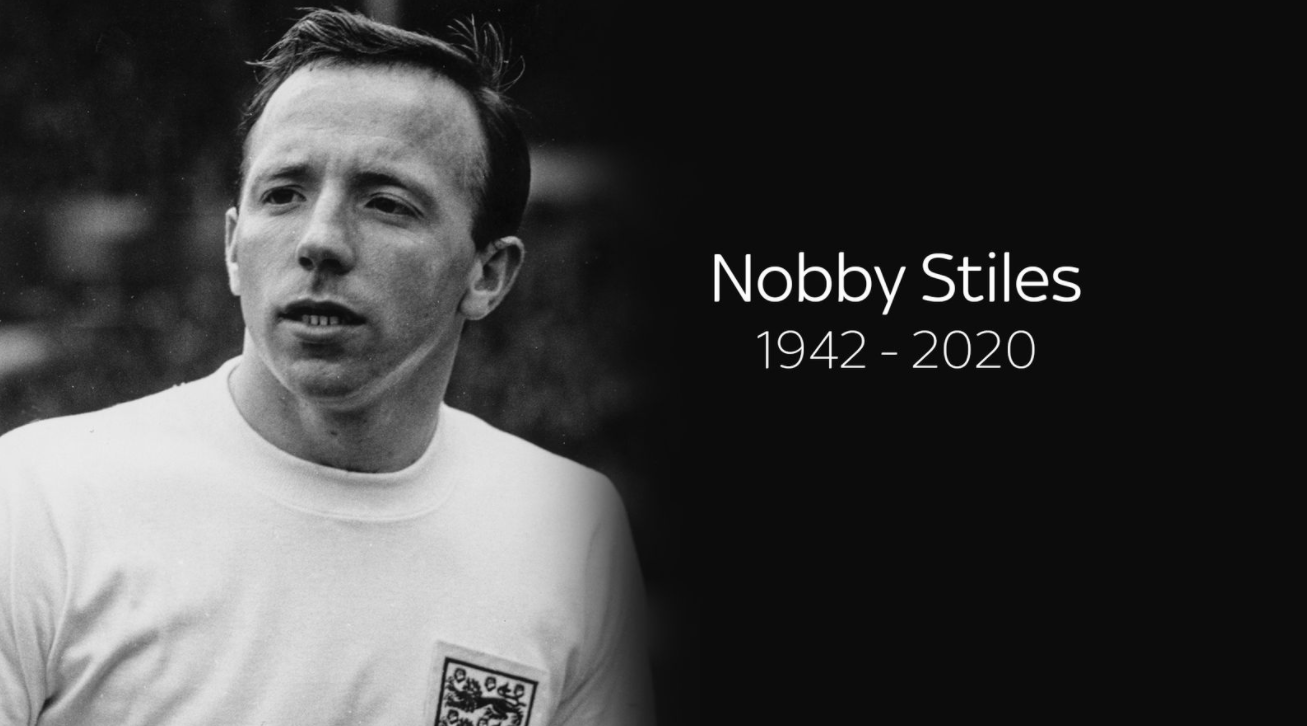 英格兰队、曼联名宿诺比-斯泰尔斯去世，享年78岁