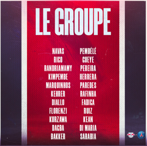 巴黎欧冠大名单：姆巴佩、内马尔、维拉蒂、伊卡尔迪缺席