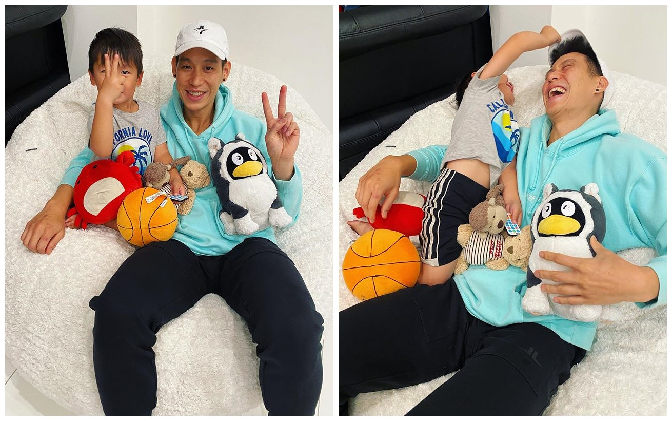 林书豪INS晒与侄子的合照：照片上的我们和现实中的我们